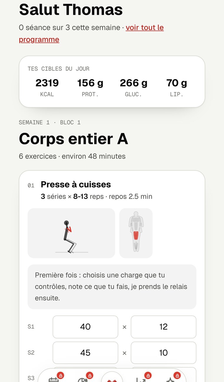Ta séance du jour