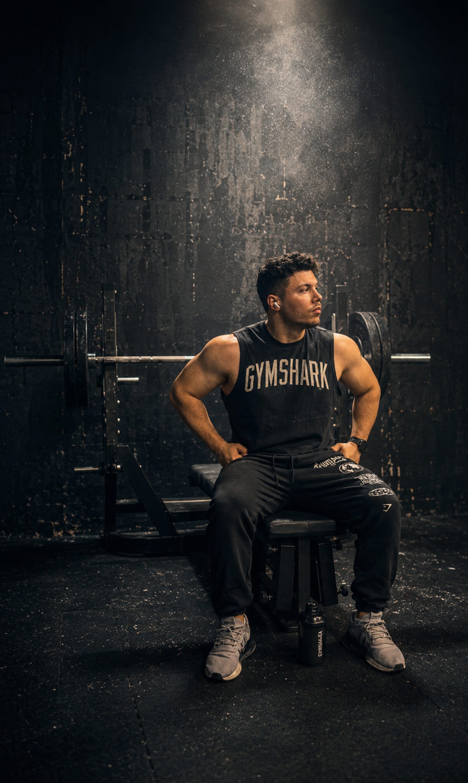 Antonio Ilinca dans une salle de musculation
